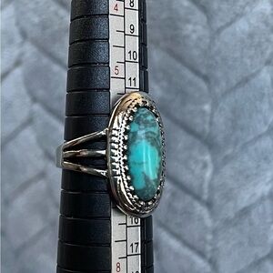 Size 6 Turquoise Statement Ring